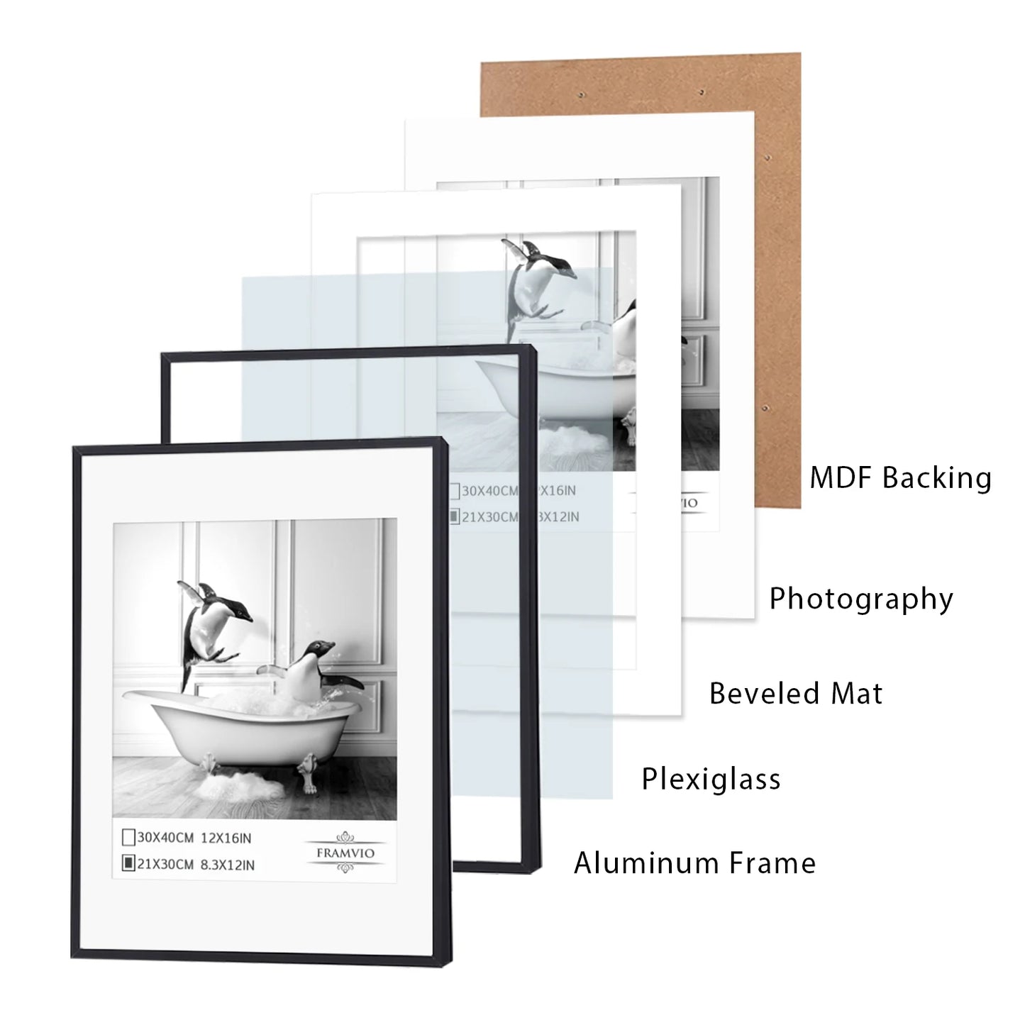 Classic Aluminum Wall Photo Frames