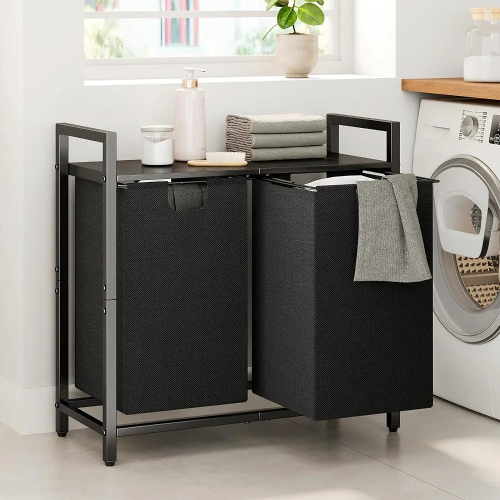 Laundry Basket Organizer with Shelf