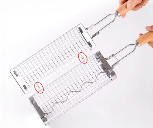 Rolling Basket Mesh Grill