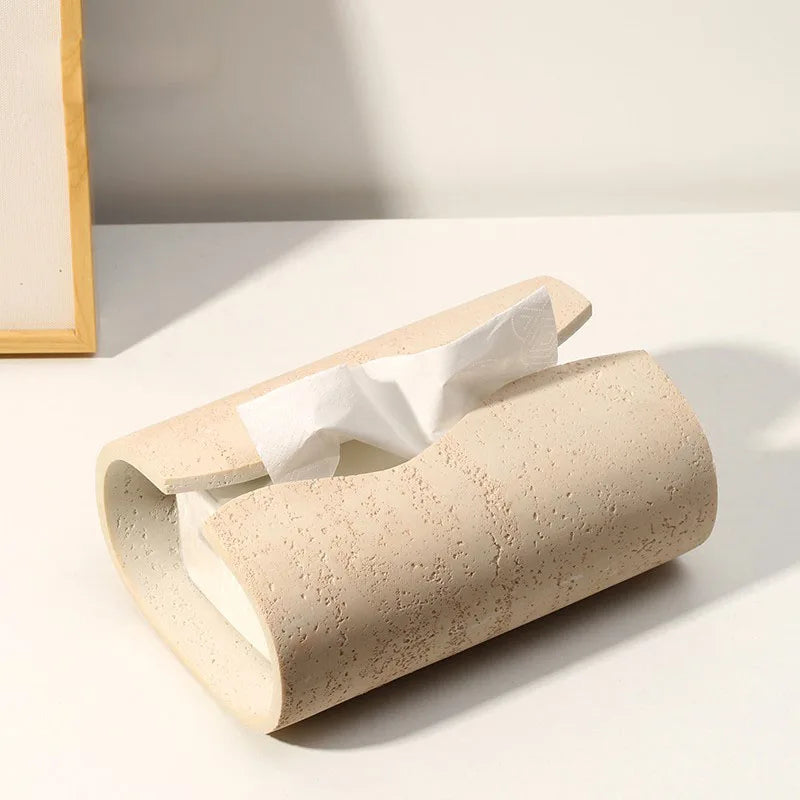 Light Lux Stone Tissue Box
