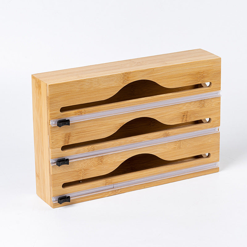 Wooden Foil & Baking Paper Dispenser with Cutter