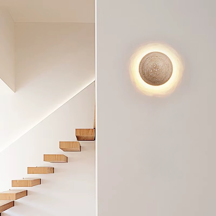 Stone Semi-Circular Atmosphere Wall Lamp