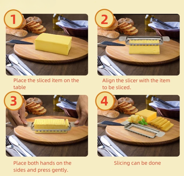 Multiple Slice Cheese and Butter Slicer Tool