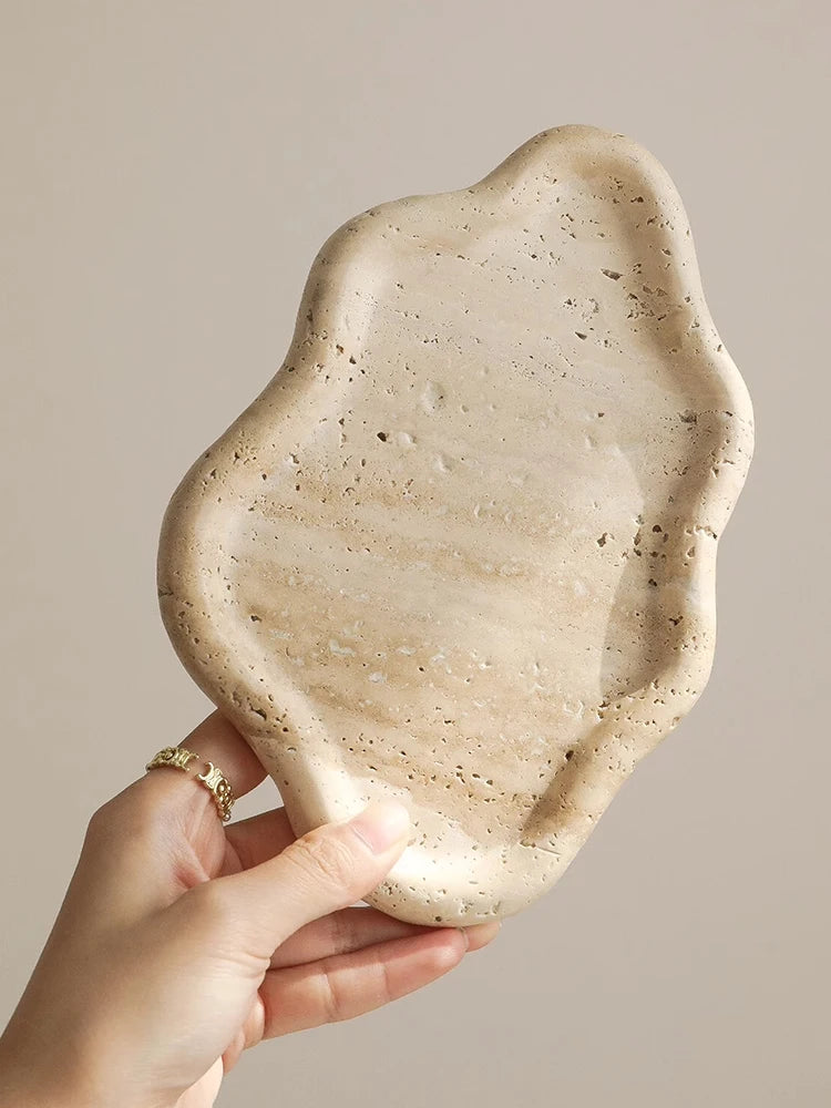 Travertine Style Tray