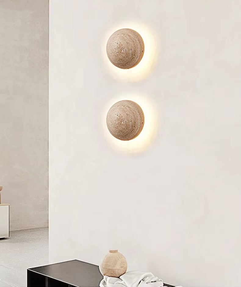 Stone Semi-Circular Atmosphere Wall Lamp