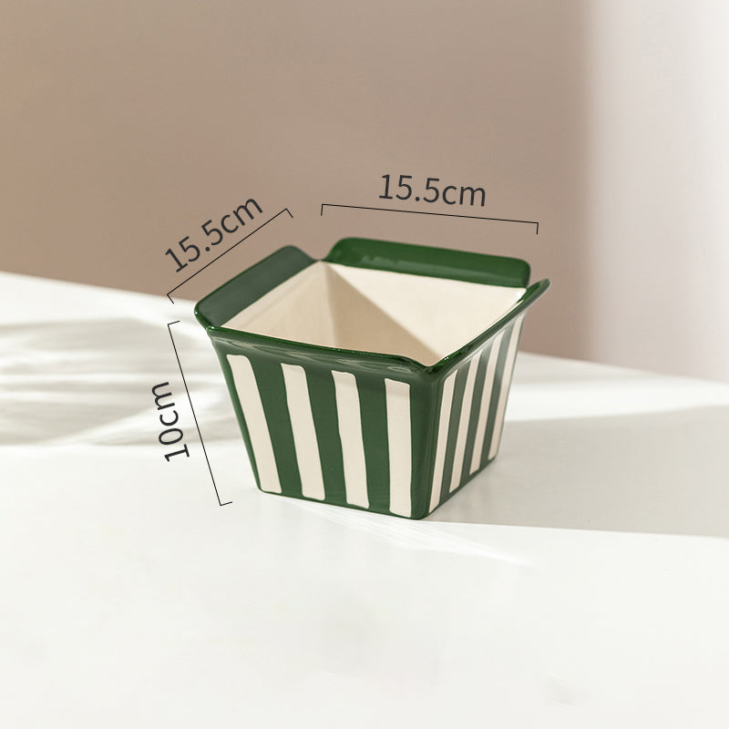 Ceramic Mini Popcorn Bucket Bowl