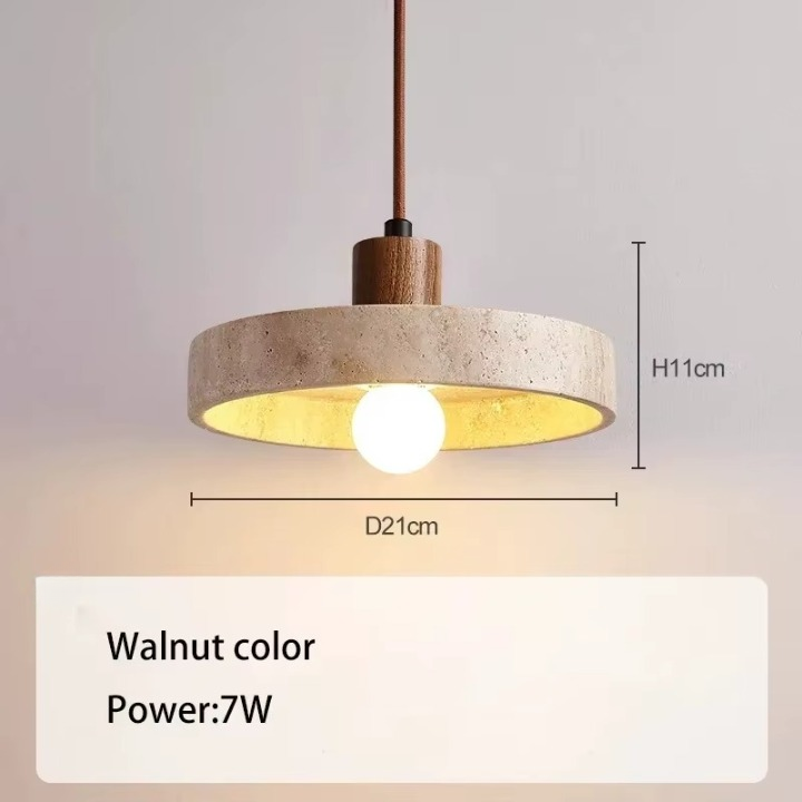 Stone & Wood Pendant Lamps