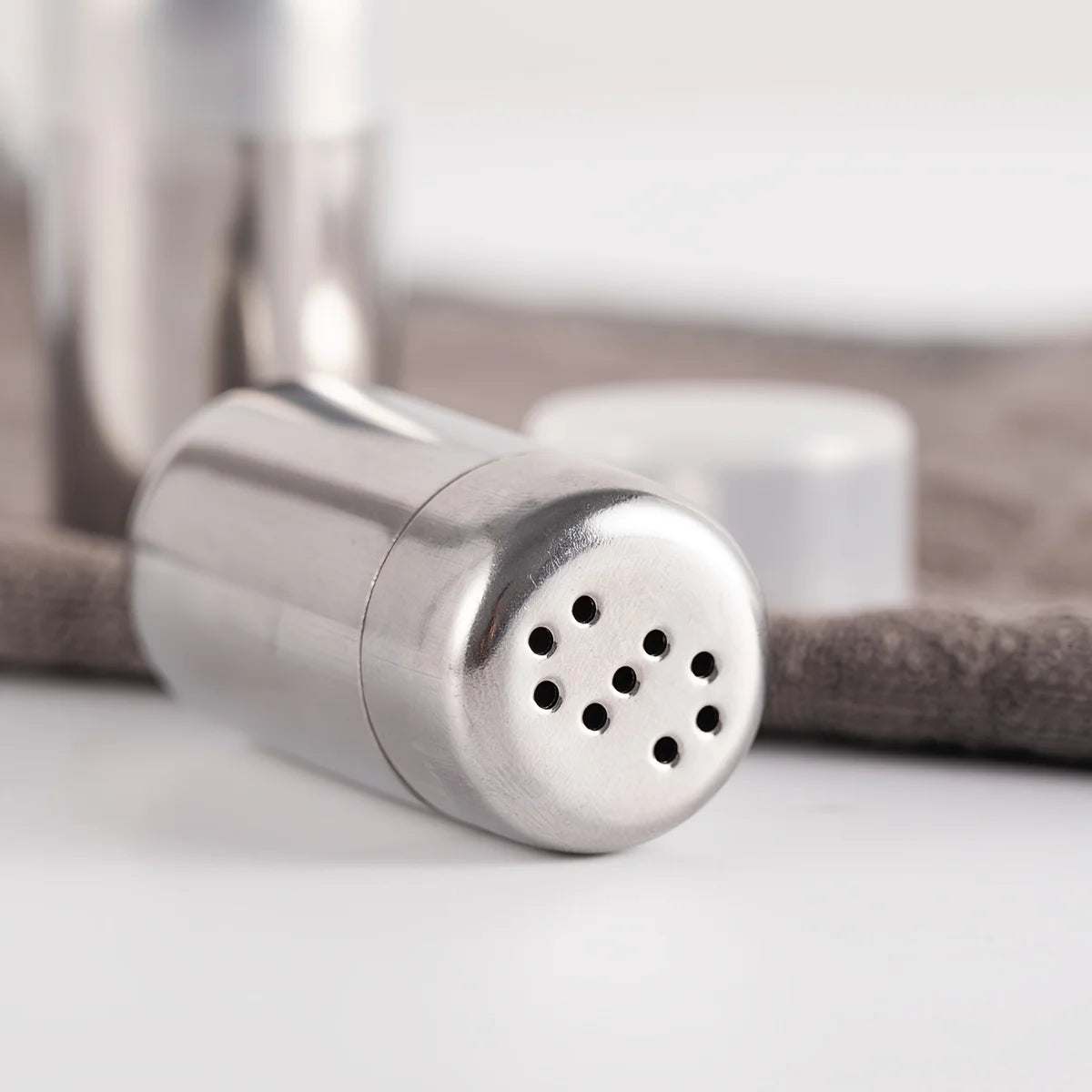 Mini Metal Salt & Pepper Shakers