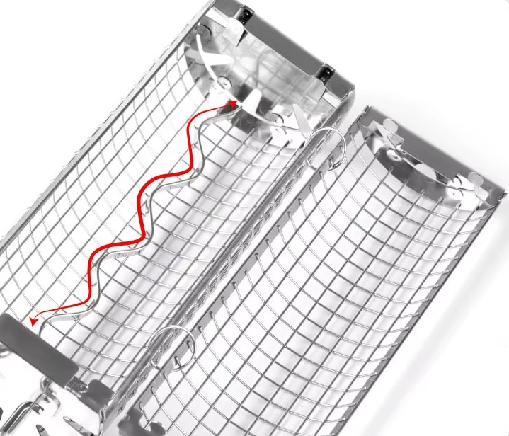 Rolling Basket Mesh Grill