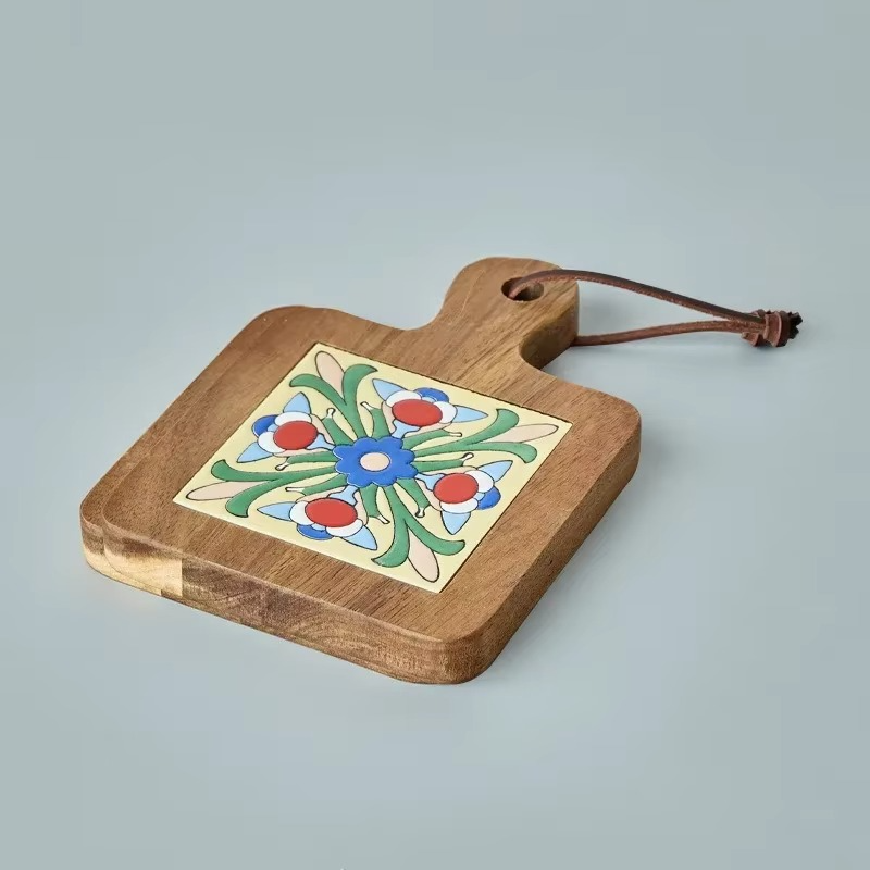 Wooden Mats with Italian Style Tiles
