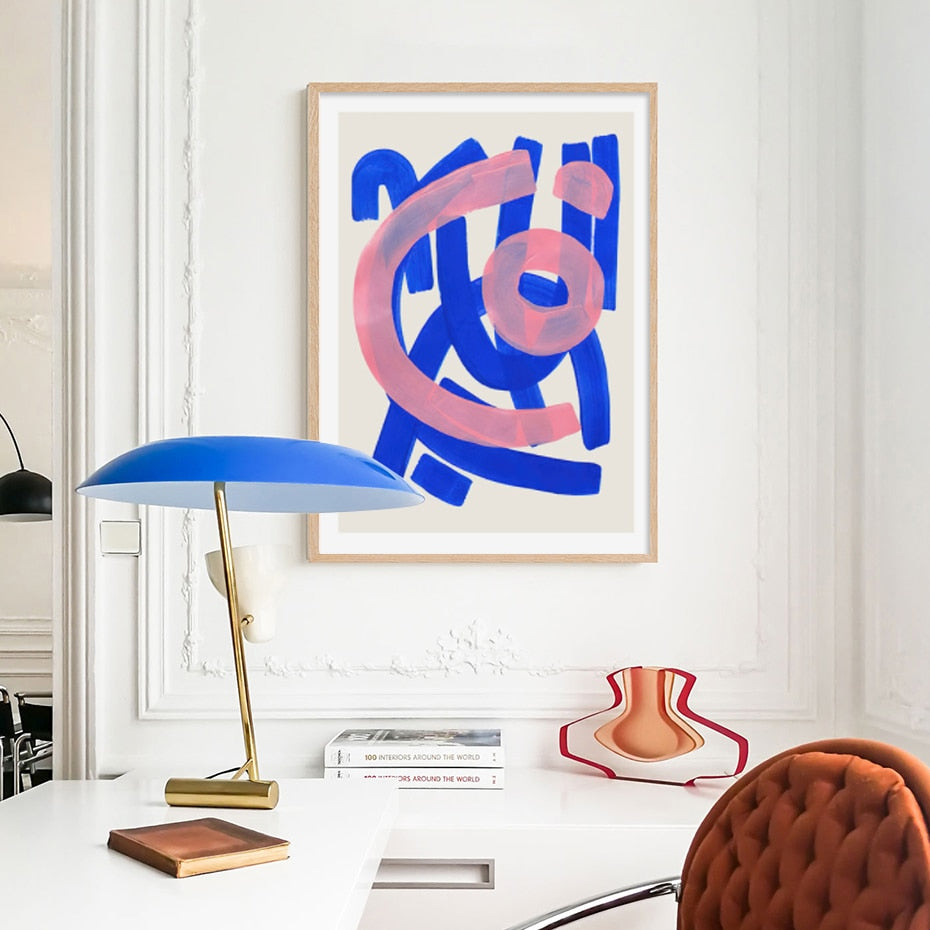 Brush Strokes Canvas Poster