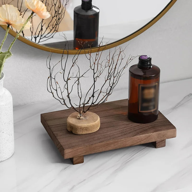Wooden Bathroom Decor Stand