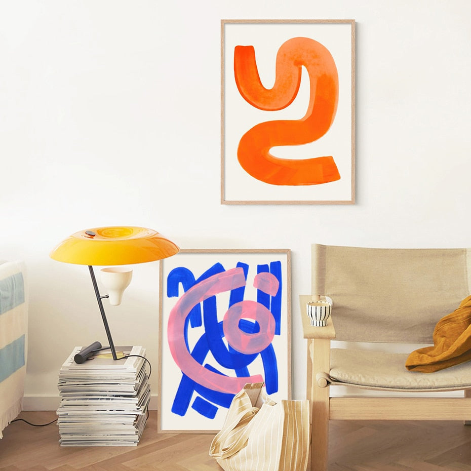 Brush Strokes Canvas Poster