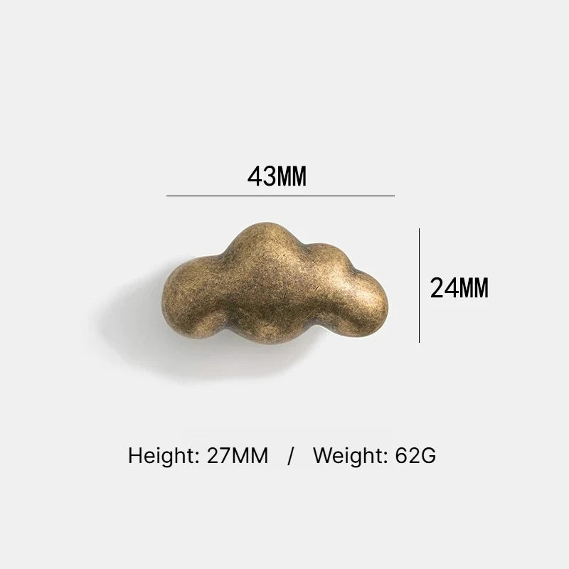 Bronze Star & Cloud Cabinet Knobs