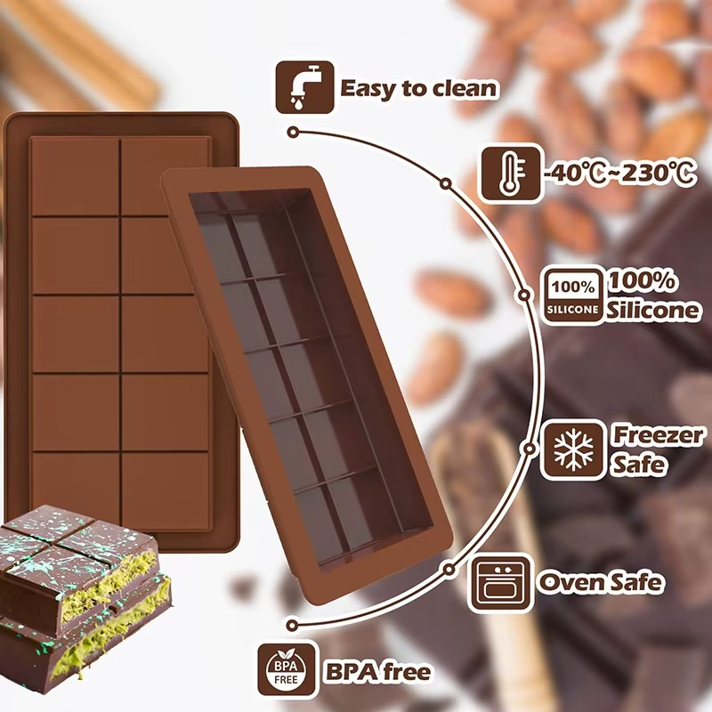 Dubai Chocolate Reusable Mold Bar