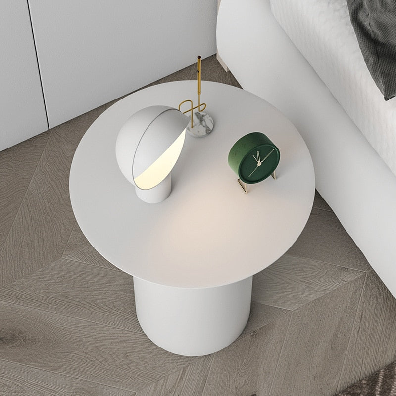 Round Metal Bedside Table