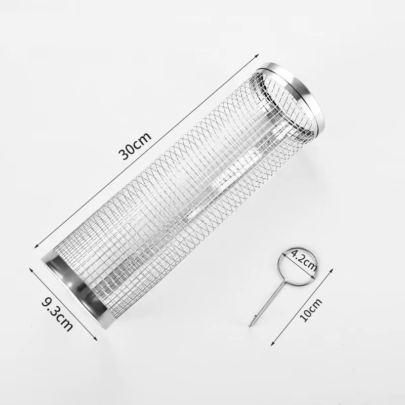 Rolling Basket Mesh Grill