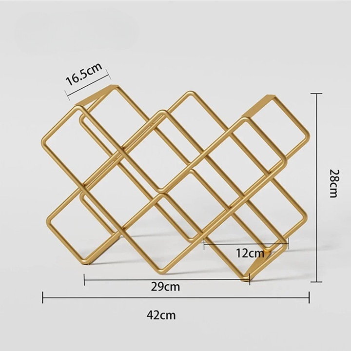 5/8 Grid Metal Wine Bottle Rack