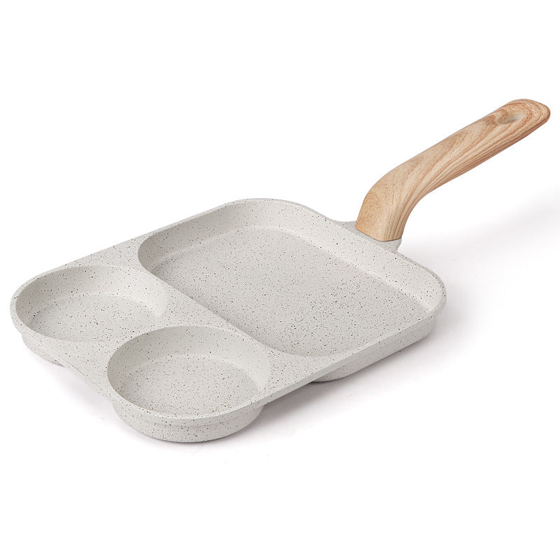 3 in 1 Breakfast Pan with Wooden Handle