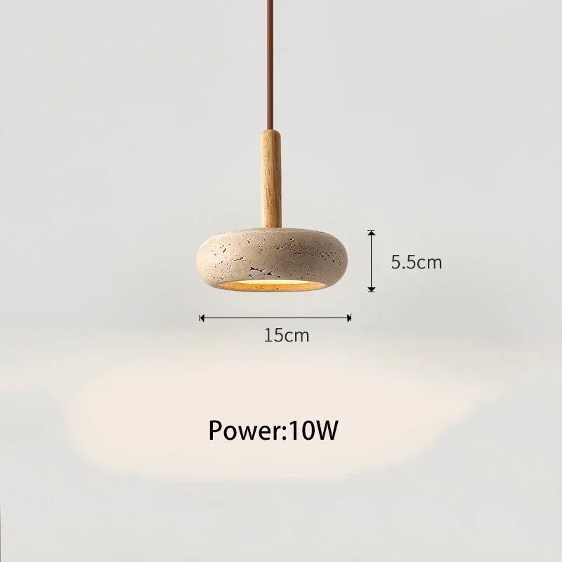 Stone & Wood Pendant Lamps