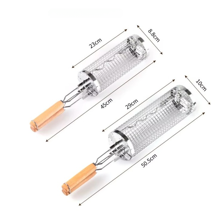 Rolling Basket Mesh Grill