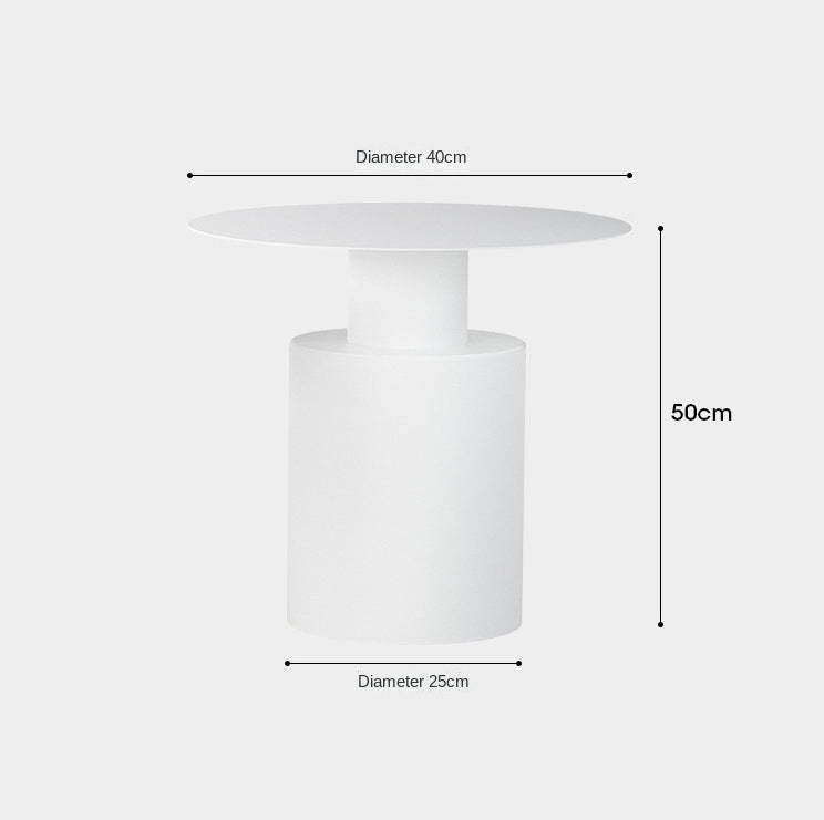 Round Metal Bedside Table
