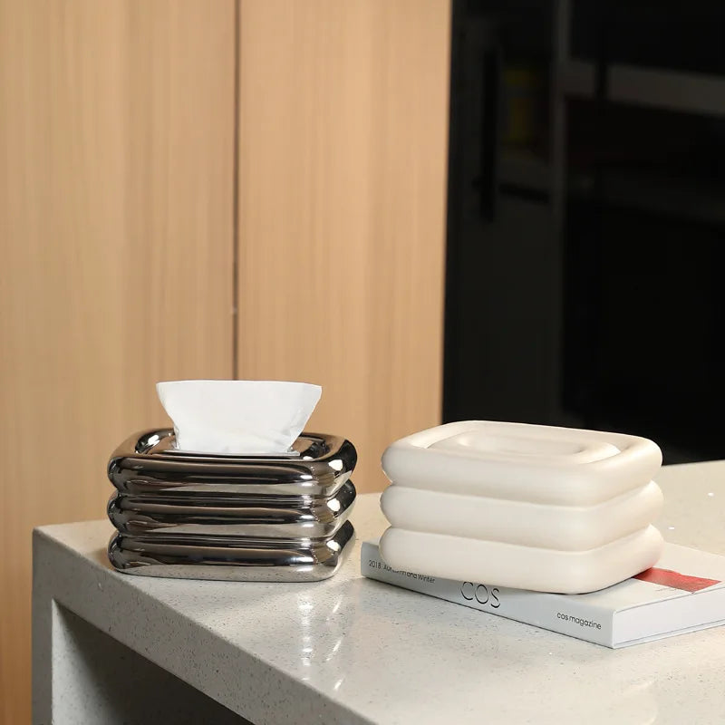 Ceramic Rectangular Tissue Boxes