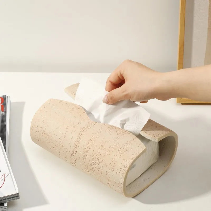 Light Lux Stone Tissue Box