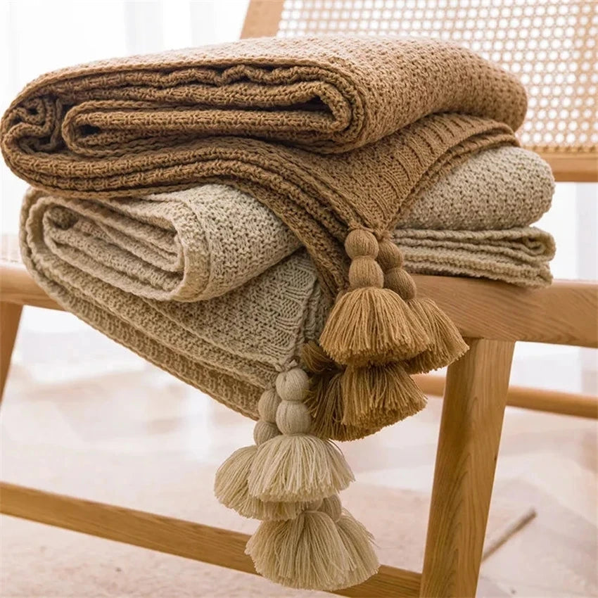 Knitted Soft Cotton Blankets
