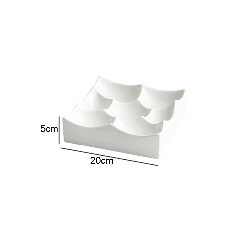 Serving Square Platter with Divided Sections