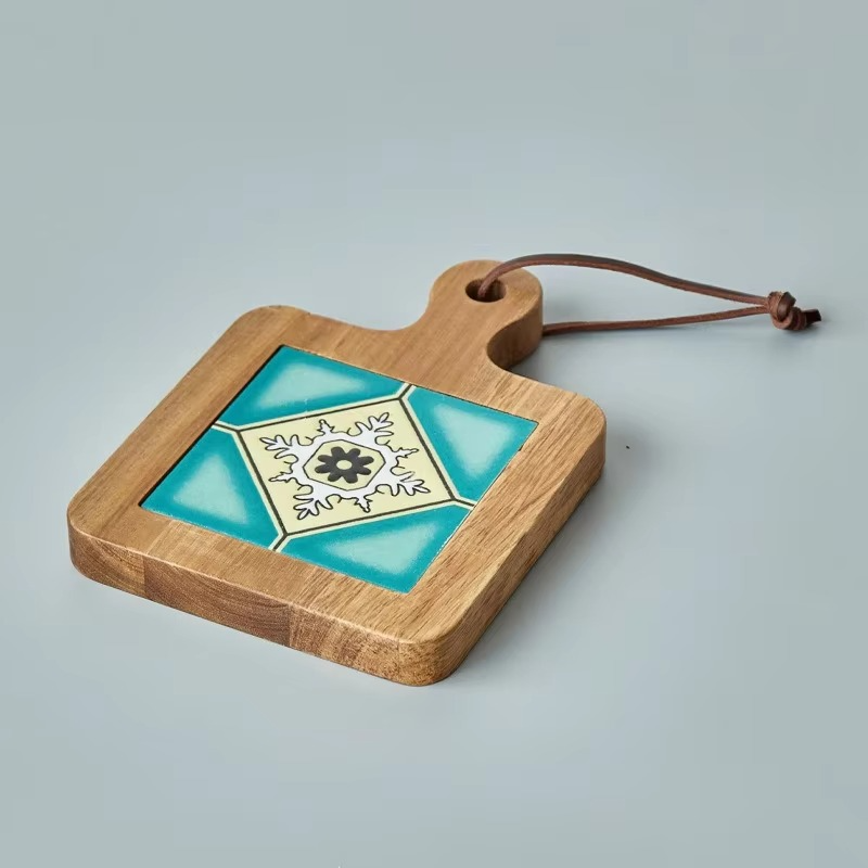 Wooden Mats with Italian Style Tiles