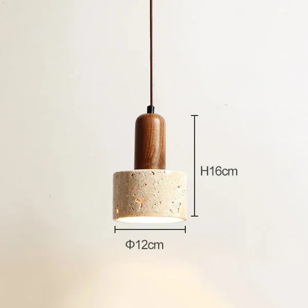Stone & Wood Pendant Lamps