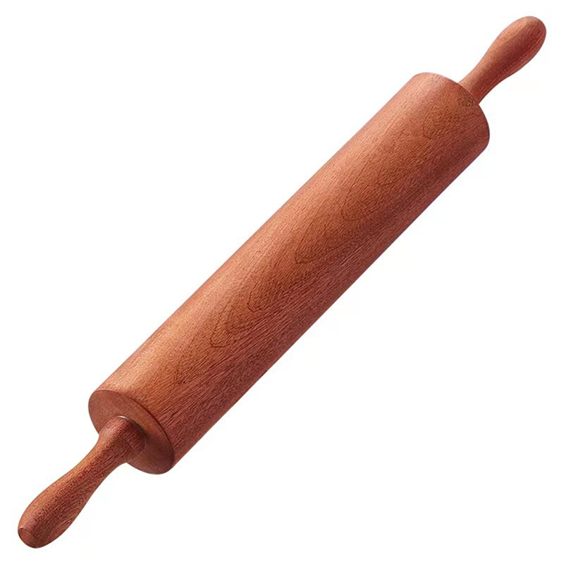Classic Wooden Rolling Pin with Handles
