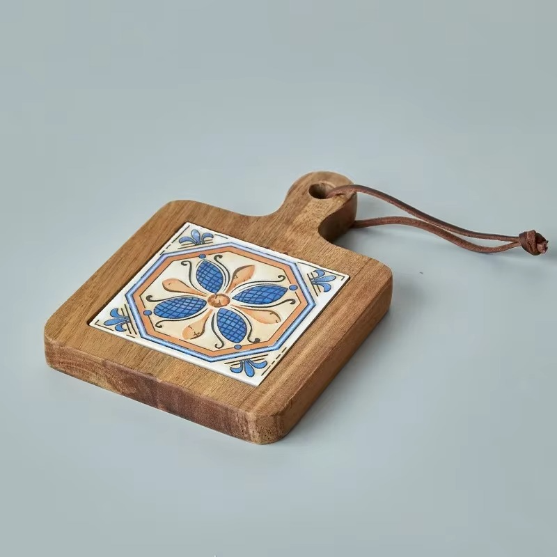 Wooden Mats with Italian Style Tiles