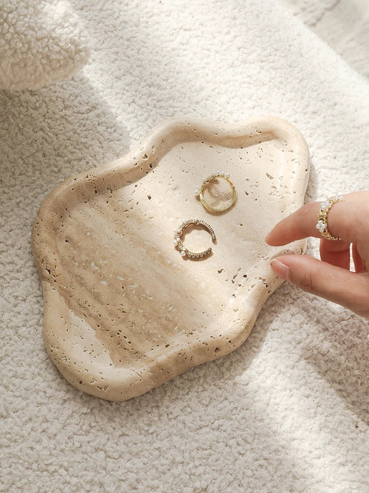 Travertine Style Tray