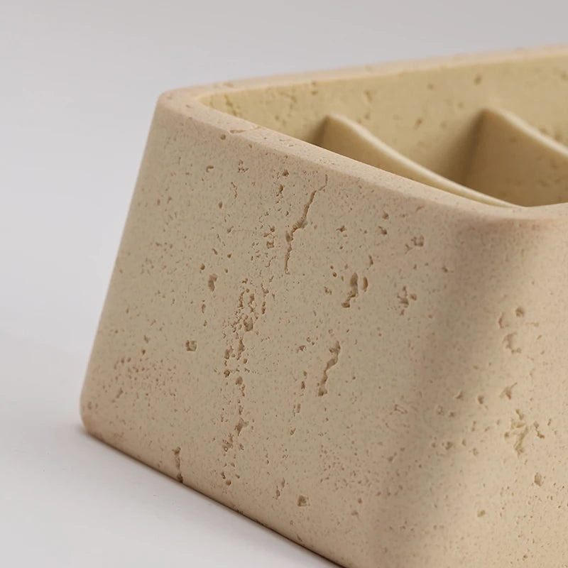 Travertine Style Desk Organiser