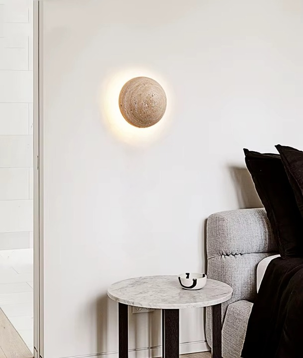 Stone Semi-Circular Atmosphere Wall Lamp
