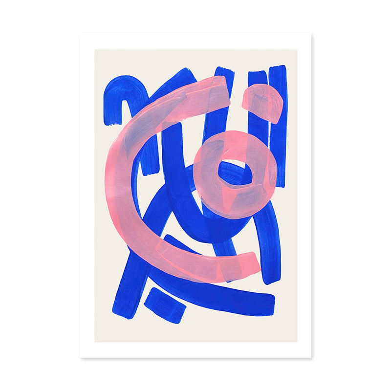 Brush Strokes Canvas Poster