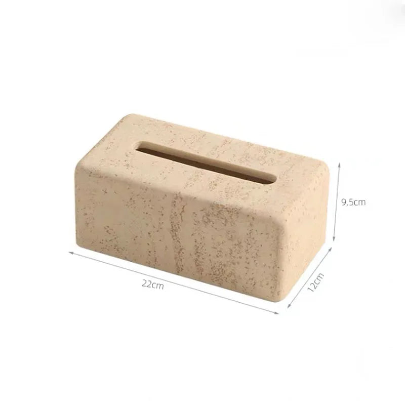 Light Lux Stone Tissue Box