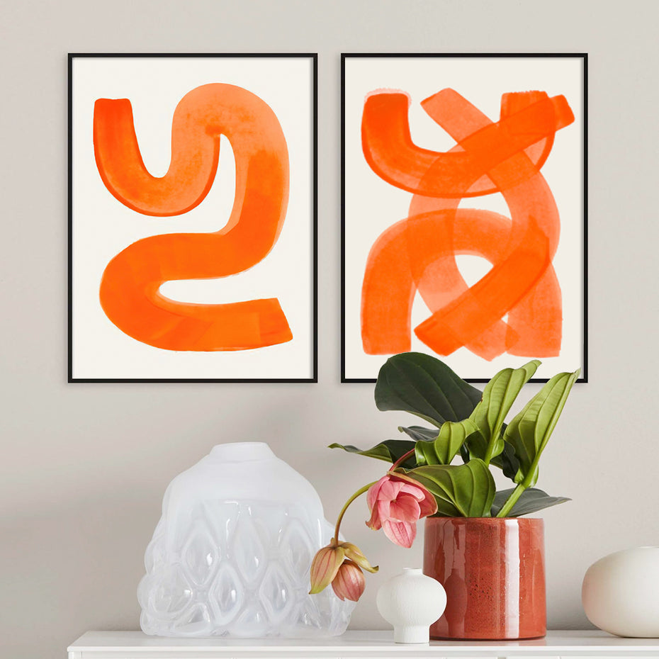 Brush Strokes Canvas Poster