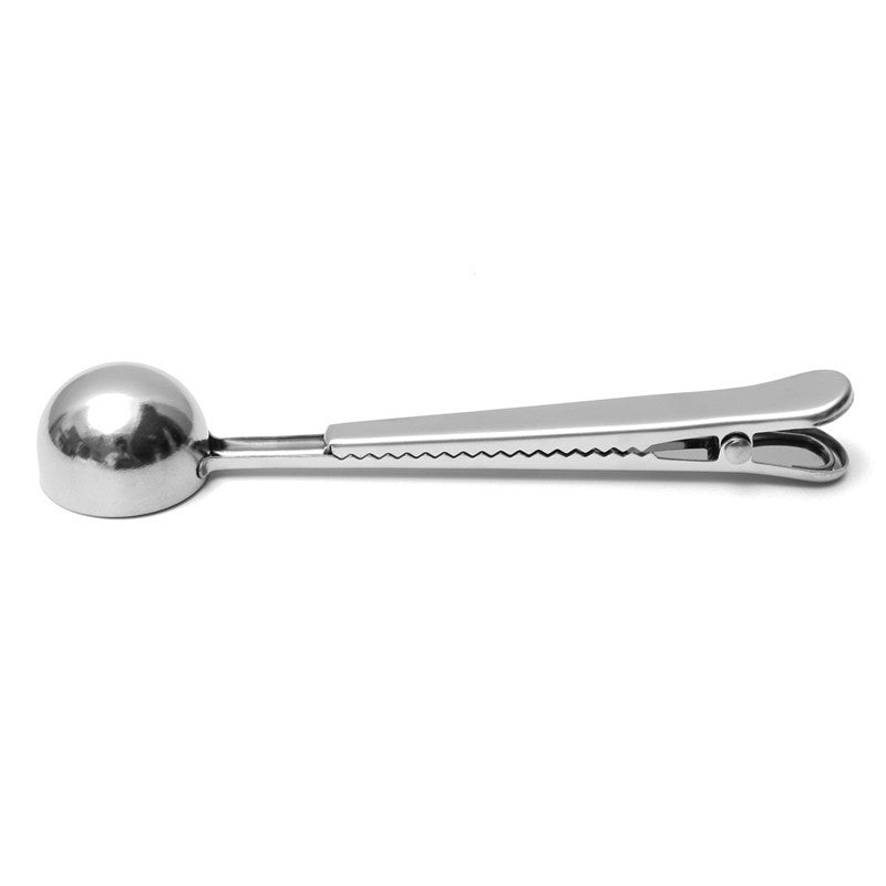 Metal Scoop with Clip (2 in 1)