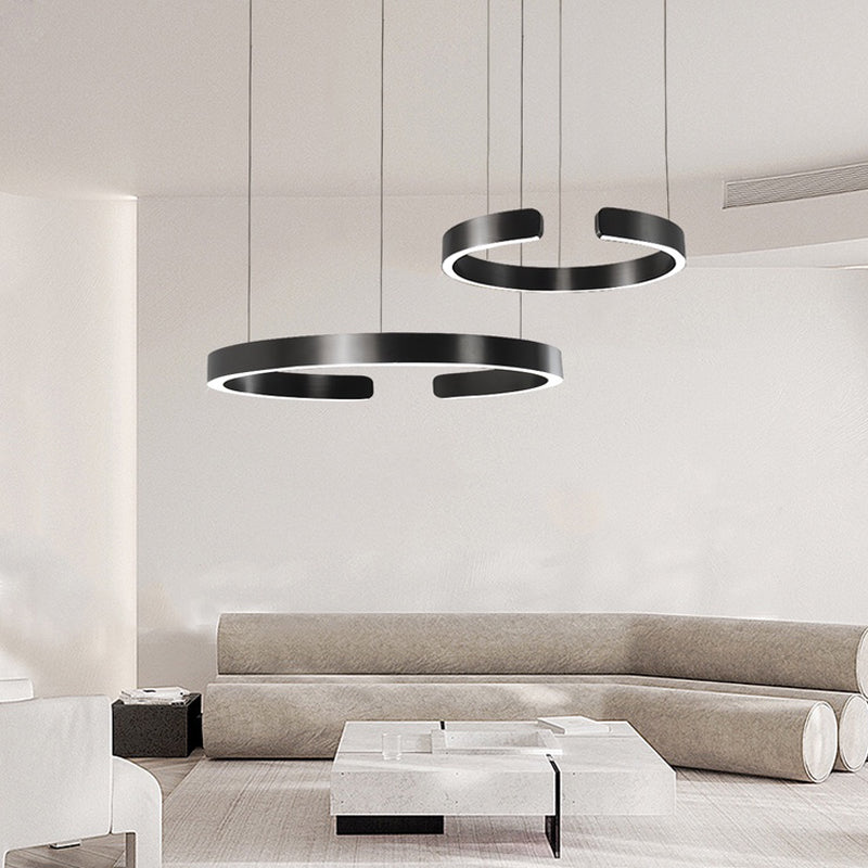 Round Ring Chandelier Light Fixture