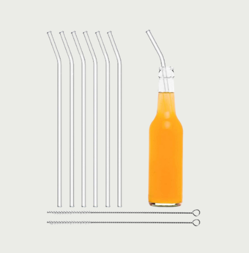 20cm Glass Straws