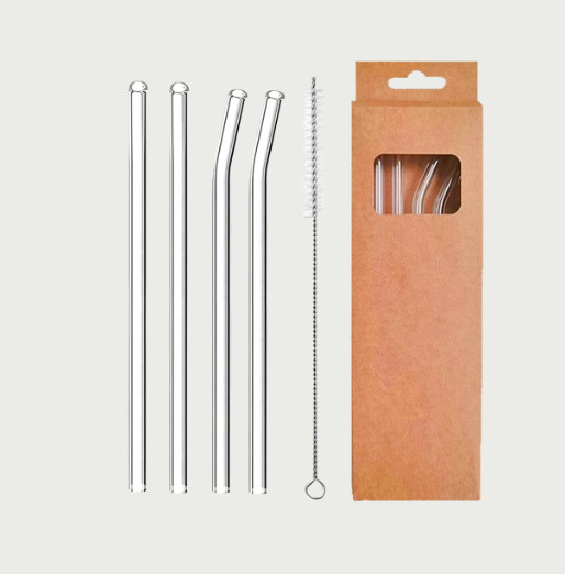 15cm Glass Straws