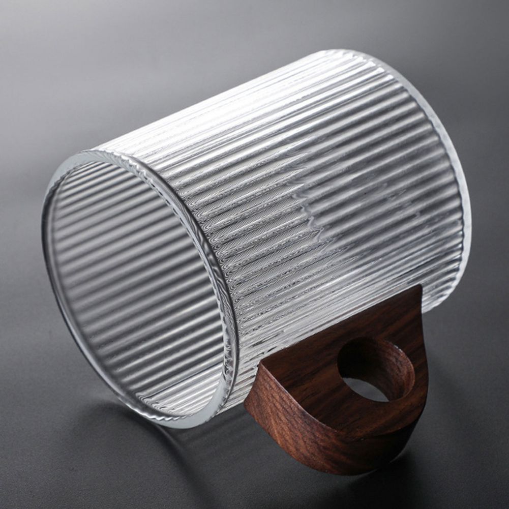 Ripple Glasses with Wooden Handles