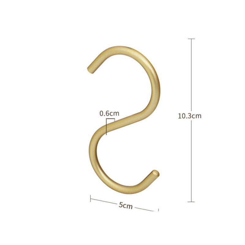 Mini S Shape Light Lux Wardrobe Hooks