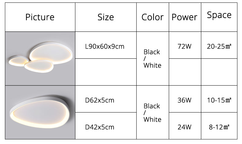 Irregular 8 Shape Ceiling Light