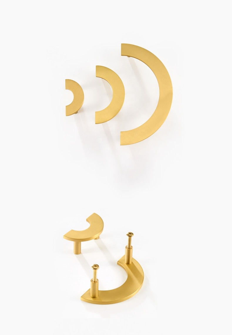Light Lux Semi Circle Handle & Knob