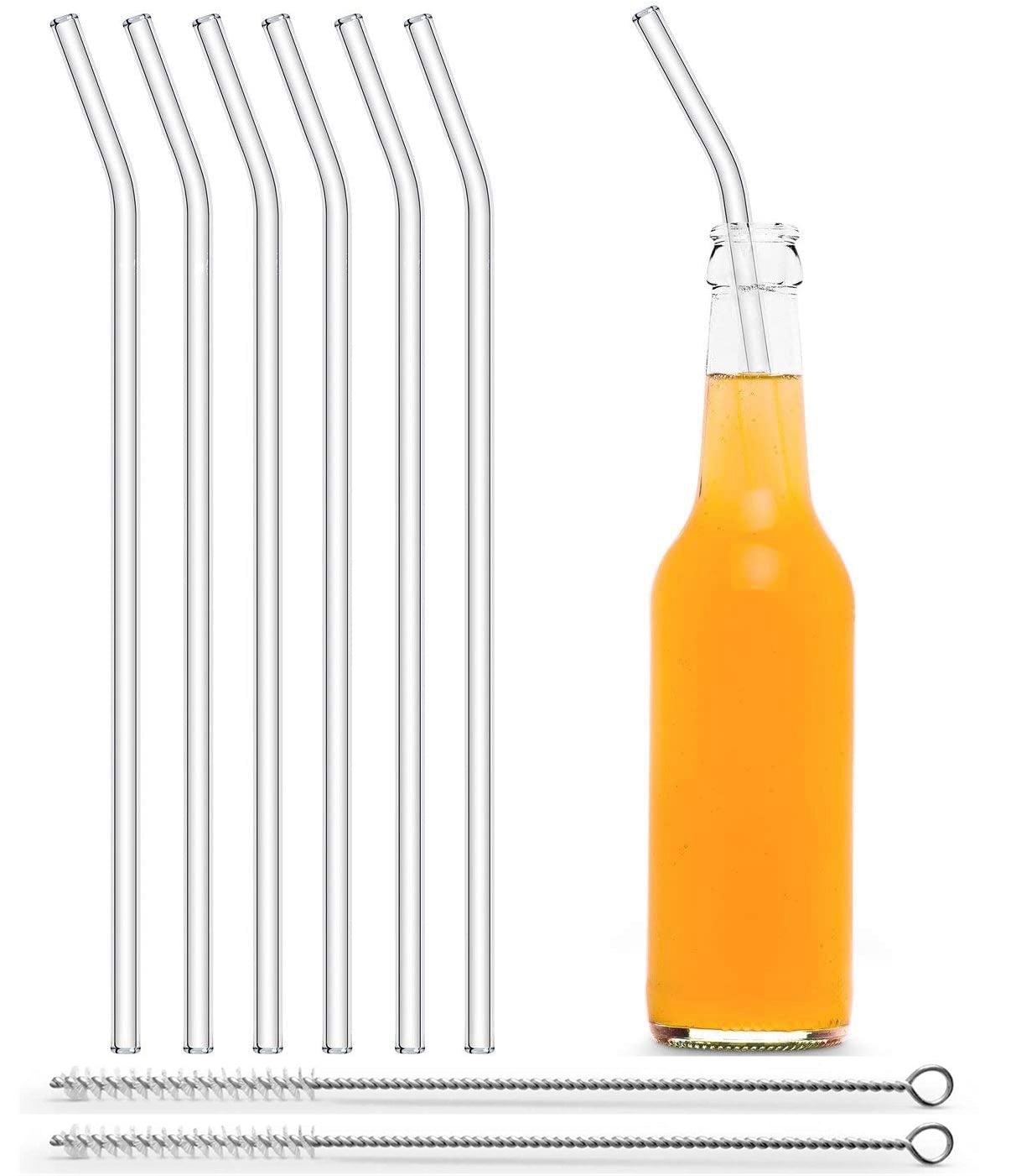 20cm Glass Straws