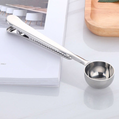 Metal Scoop with Clip (2 in 1)